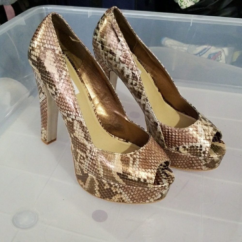 Steve Madden open toe 5inch heels